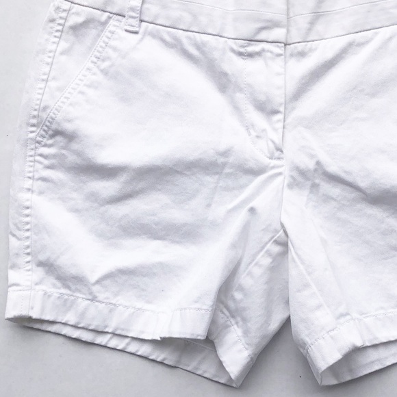 J. Crew White Chino Shorts sz 4 - Picture 2 of 5
